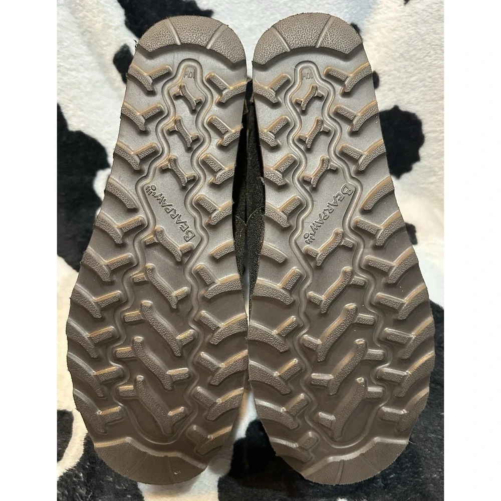 Bearpaw Women's Krista WIDE‎ Wedge Boots Size 10 - Chesnut Distressed